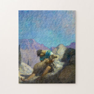Quebra-cabeça A Ovelha Perdida, 1926 por Newell Convers Wyeth