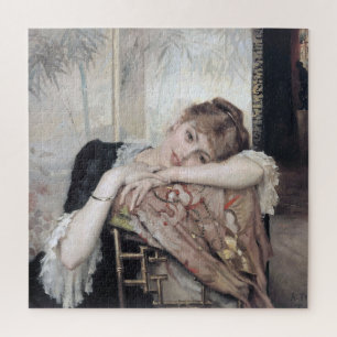 Quebra-cabeça A Parisiense por Albert Edelfelt 1883