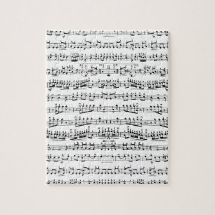 Quebra-cabeça A partitura retro do piano nota o teste padrão