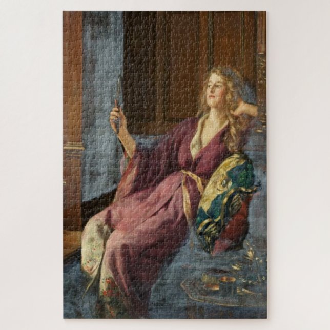 Quebra-cabeça A Pequena Minx Maliciosa (por John Collier) (Vertical)