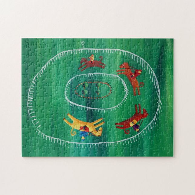 Quebra-cabeça A pintura acrílica contemporânea de arte (Horizontal)