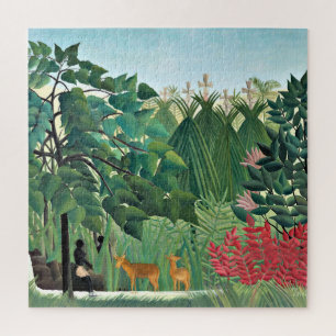 Quebra-cabeça A pintura de Henri Rousseau, A Caipira d'Água