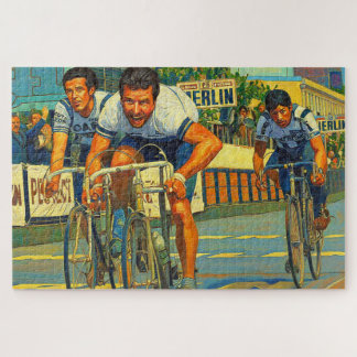 Quebra-cabeça A Pintura Paris–Roubaix 1981 de Três Corredores