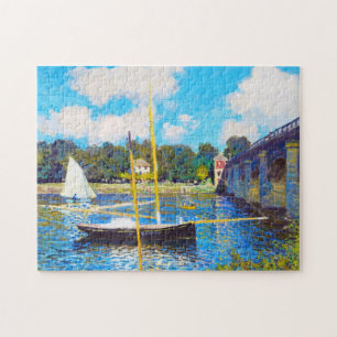 Quebra-cabeça A ponte em Argenteuil Claude Monet