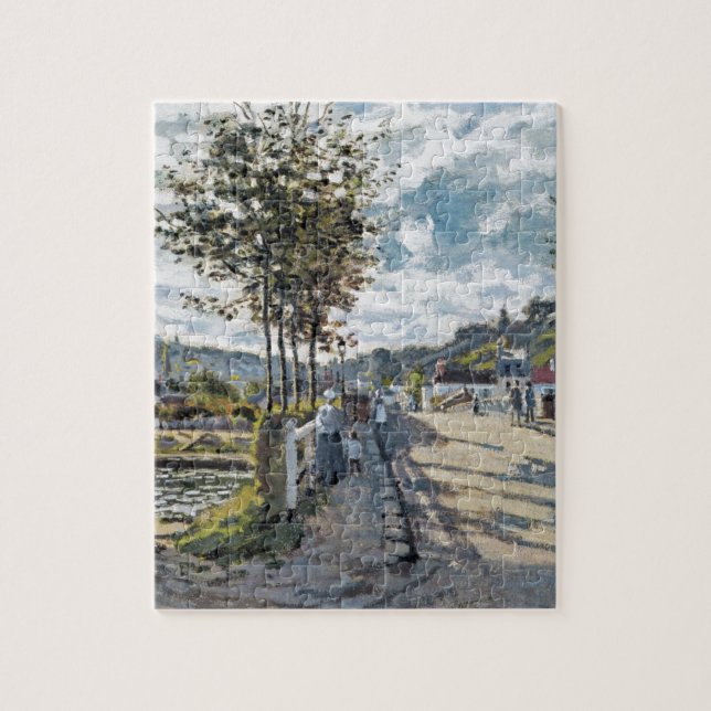 Quebra-cabeça A ponte em Bougival por Claude Monet (Vertical)