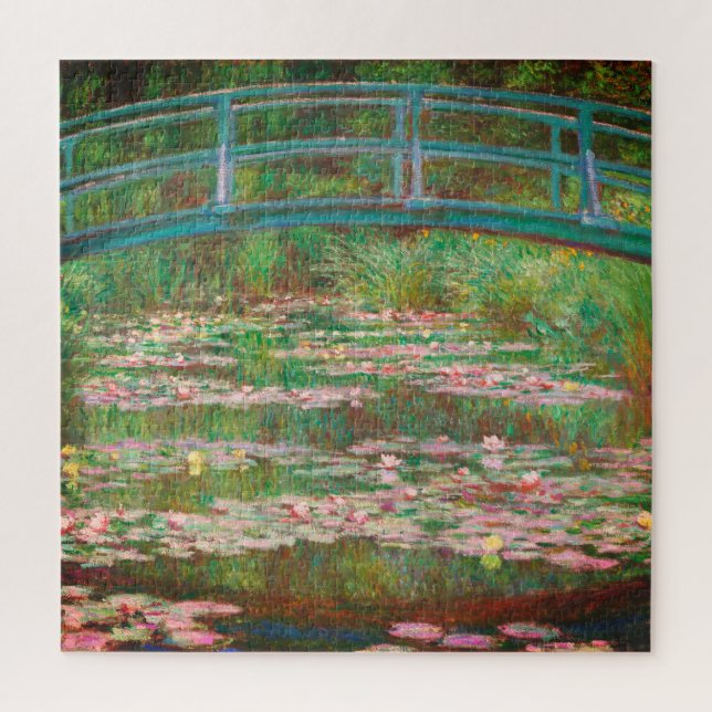 Quebra-cabeça A Ponte Japonesa De Claude Monet (Vertical)