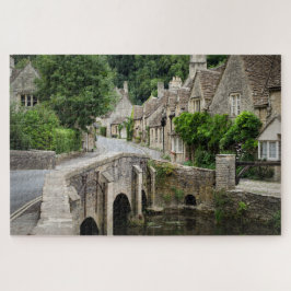 Quebra-cabeça A ponte no castelo Combe em Cotswolds, Reino Unido
