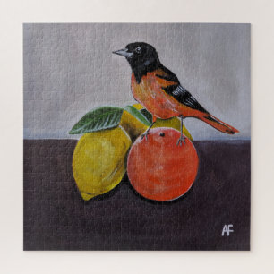 Quebra-cabeça A Pose Tranquila do Oriole Pintura por Alfred Fox