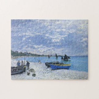 Quebra-cabeça A praia em Sainte-Adresse Monet Fine Art