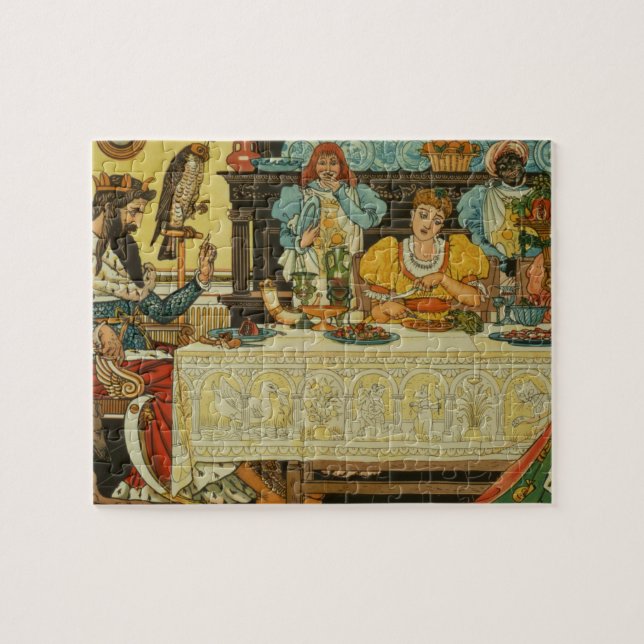 Quebra-cabeça A princesa Parte seu comensal com o sapo, de (Horizontal)