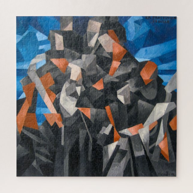 Quebra-cabeça A procissão, Sevilha | Francis Picabia | (Vertical)