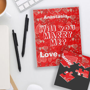Quebra-cabeça A proposta de casamento personalizado vai me casad