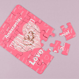 Quebra-cabeça A proposta de casamento personalizado vai me casad