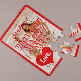 Quebra-cabeça A proposta do casamento vai me casado sua foto ver