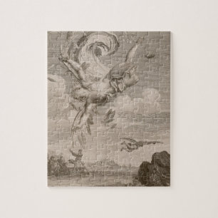 Quebra-cabeça A queda de Ícaro, 1731 (gravura)