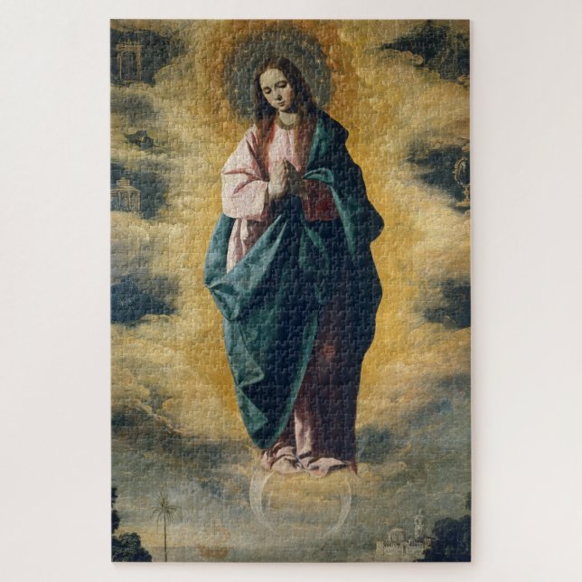 Quebra-cabeça A Radiância Celestial da Imaculada Conceição Arte (Vertical)