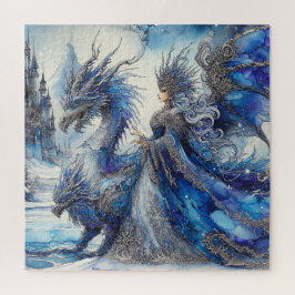 Quebra-cabeça A Rainha do Gelo com os Guardiões do Dragão