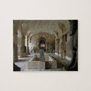 Quebra-cabeça A sala Assyrian no Louvre em Paris (foto)