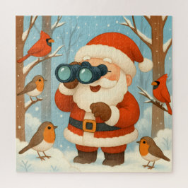 Quebra-cabeça A Santa's View: Christmas Bird Watching