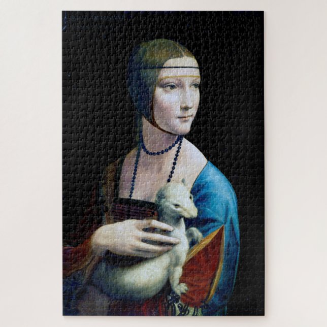 Quebra-cabeça A Senhora com um Ermine, Leonardo da Vinci (Vertical)