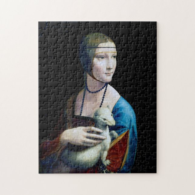 Quebra-cabeça A Senhora com um Ermine, Leonardo da Vinci (Vertical)