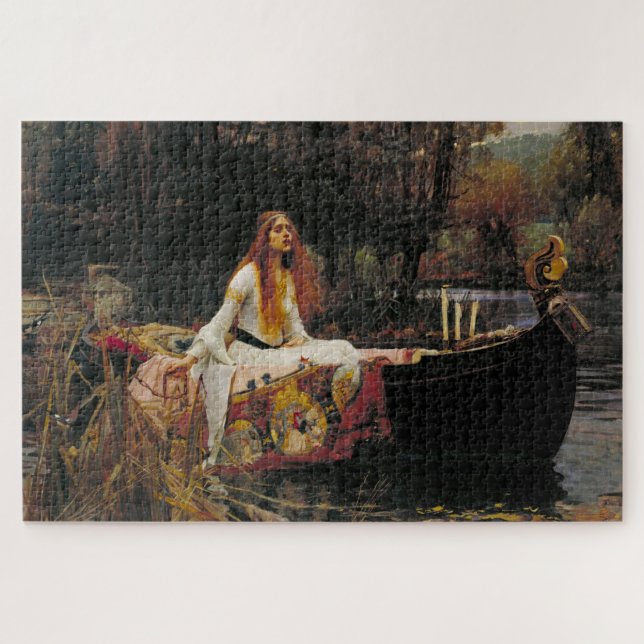 Quebra-cabeça A Senhora de Shalott 1888 John William Waterhouse (Horizontal)