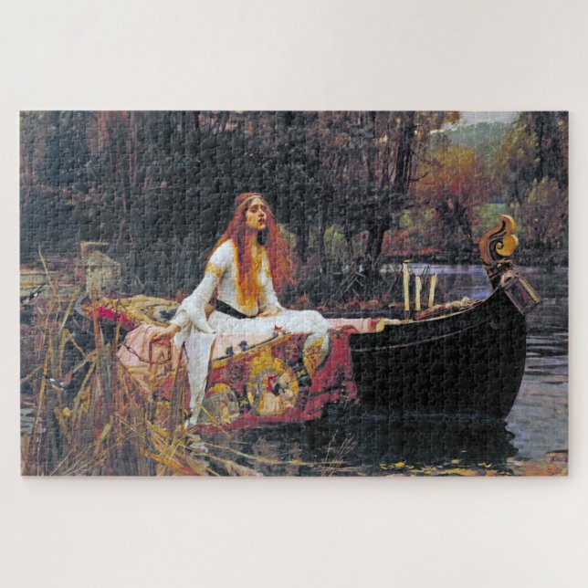 Quebra-cabeça A Senhora de Shalott, John William Waterhouse (Horizontal)