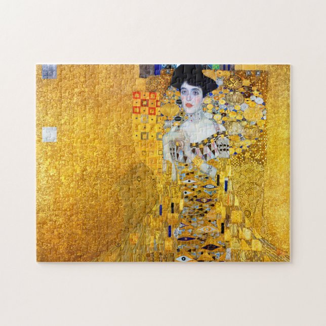 Quebra-cabeça A Senhora do Dourado, Gustav Klimt (Horizontal)