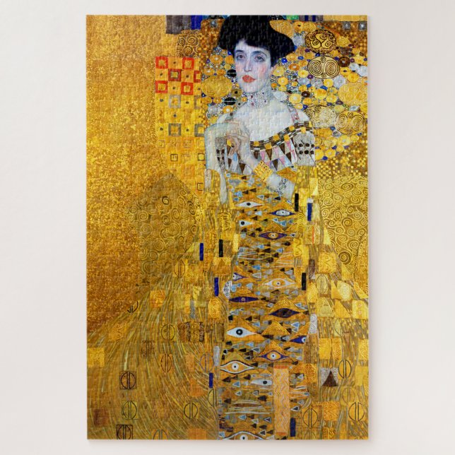 Quebra-cabeça A Senhora do Dourado, Gustav Klimt (Vertical)