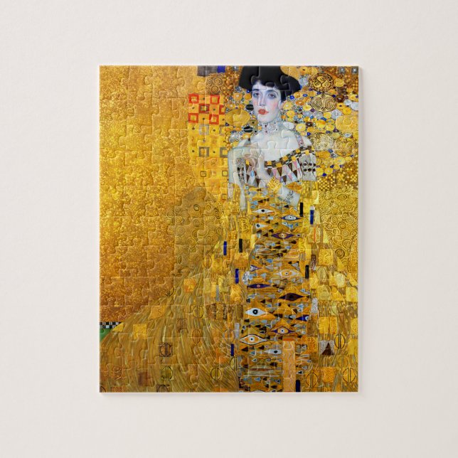 Quebra-cabeça A Senhora do Dourado, Gustav Klimt (Vertical)