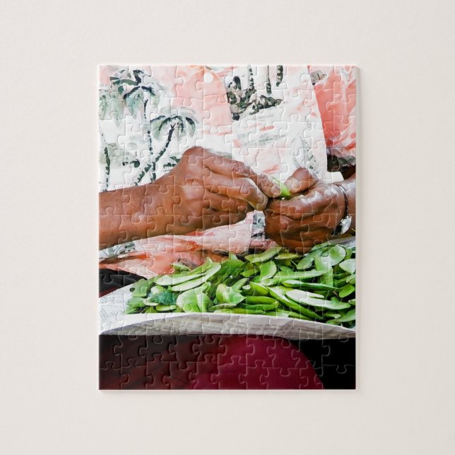 Quebra-cabeça A senhora do feijão de manteiga (Vertical)