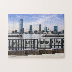 Quebra-cabeça A skyline uma de Jersey City precisa nunca de sair