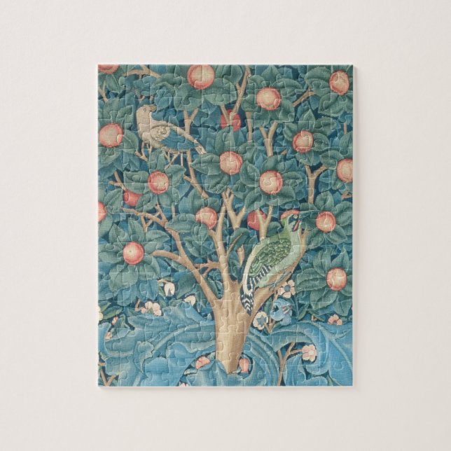 Quebra-cabeça A tapeçaria do pica-pau, detalhe dos woodpeckers (Vertical)