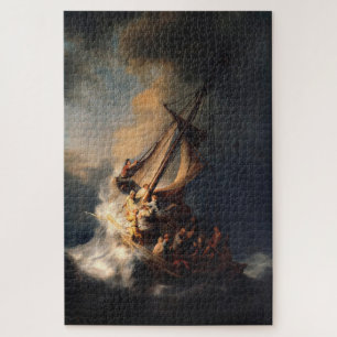 Quebra-cabeça A Tempestade no Mar da Galileia por Rembrandt