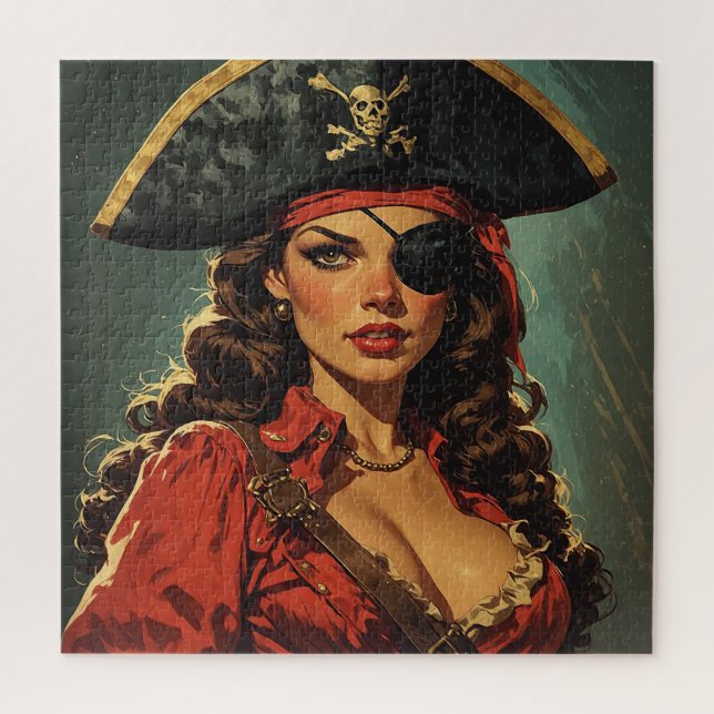 Quebra-cabeça A Tentadora Pirata Escarlate (Vertical)
