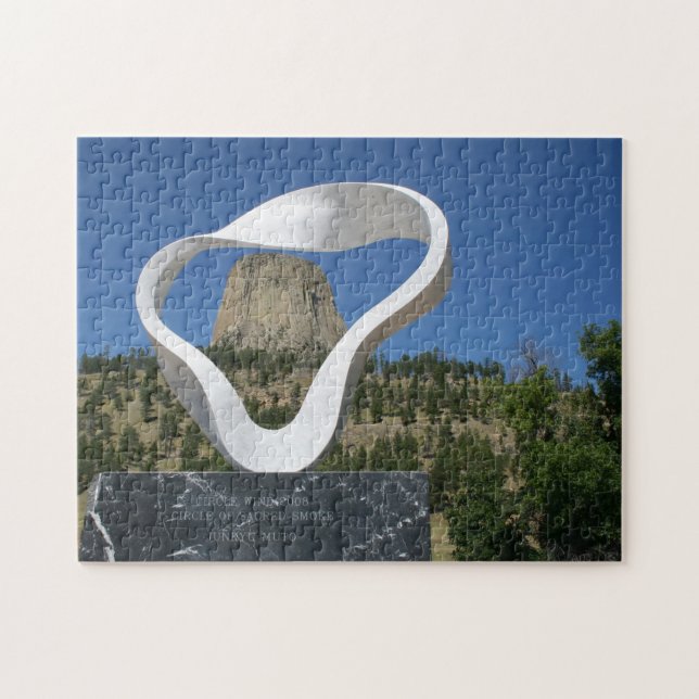 Quebra-cabeça A Torre do Diabo Wyoming. (Horizontal)