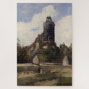 Quebra-cabeça A Torre do Telégrafo em Montmartre por Pissarro