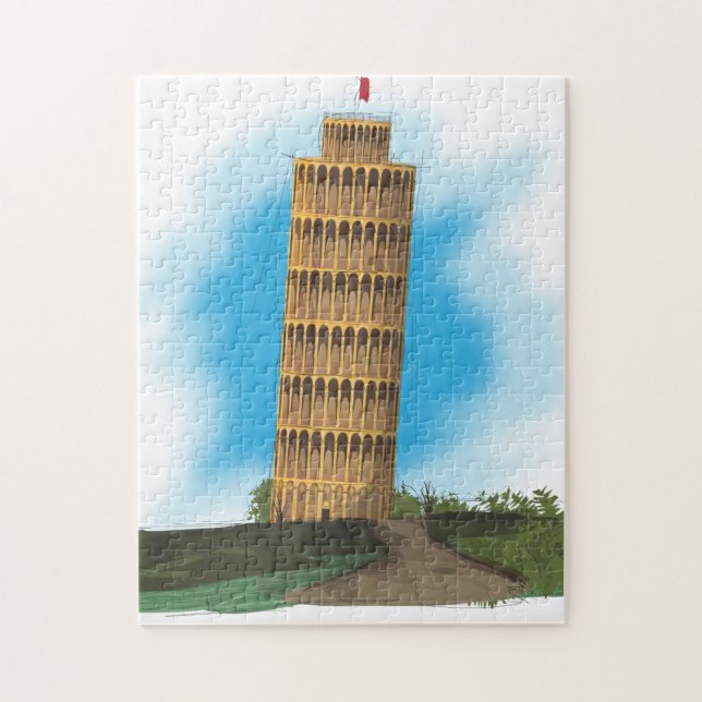 Quebra-cabeça A Torre Inclinada de Pisa (Vertical)