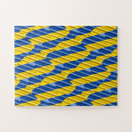 Quebra-cabeça A Ucrânia Azul e Amarela inspirou a paz contra a g