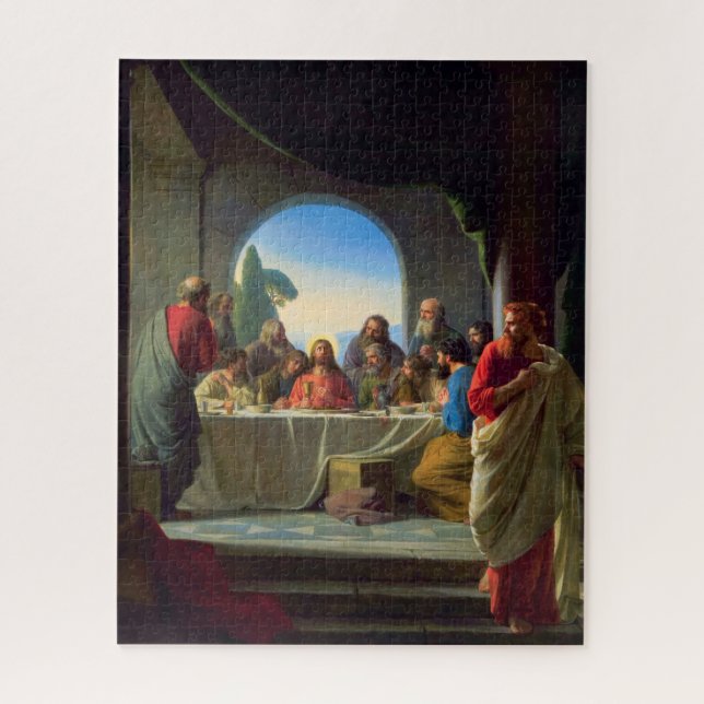 Quebra-cabeça A última ceia de Carl Bloch (Vertical)