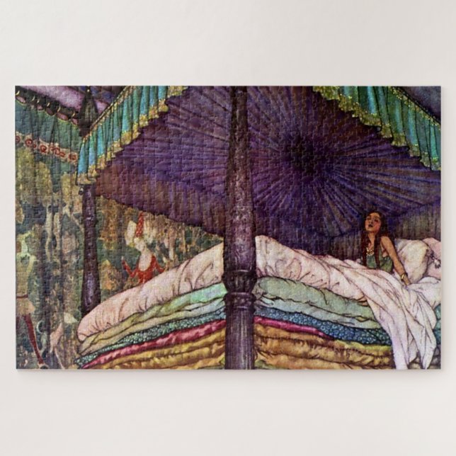 Quebra-cabeça “A Verdadeira Princesa” por Edmund Dulac (Horizontal)