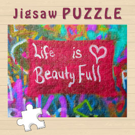 Quebra-cabeça A vida é bela no Muro de Grafite -