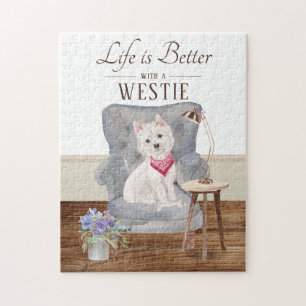 Quebra-cabeça A Vida É Com Um Westie