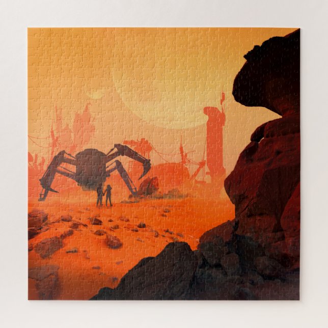 Quebra-cabeça A Vida Humana na Fantasia de Ficção Científica em  (Vertical)