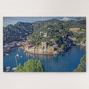 Quebra-cabeça A View to Portofino, Itália - 20x30 - 1014 pcs.