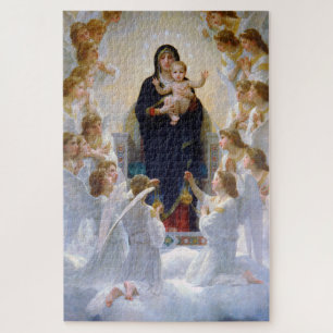 Quebra-cabeça A Virgem com Anjos, Bouguereau