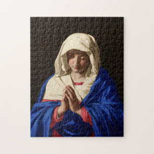 Quebra-cabeça A Virgem Maria - Pintura Barroca Católica