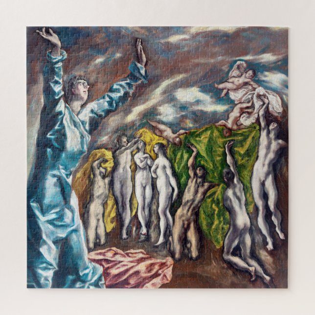 Quebra-cabeça A Visão de São João | El Greco | (Vertical)