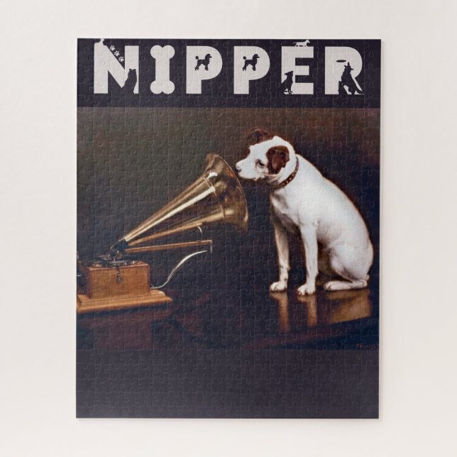 Quebra-cabeça A Voz do Mestre Nipper O Cão (Vertical)