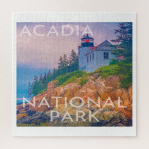 Quebra-cabeça Aadia National Park Maine Bass Harbor Lighthouse